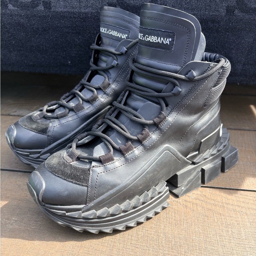 Dolce & Gabbana Men's Black Chunky Sneakers